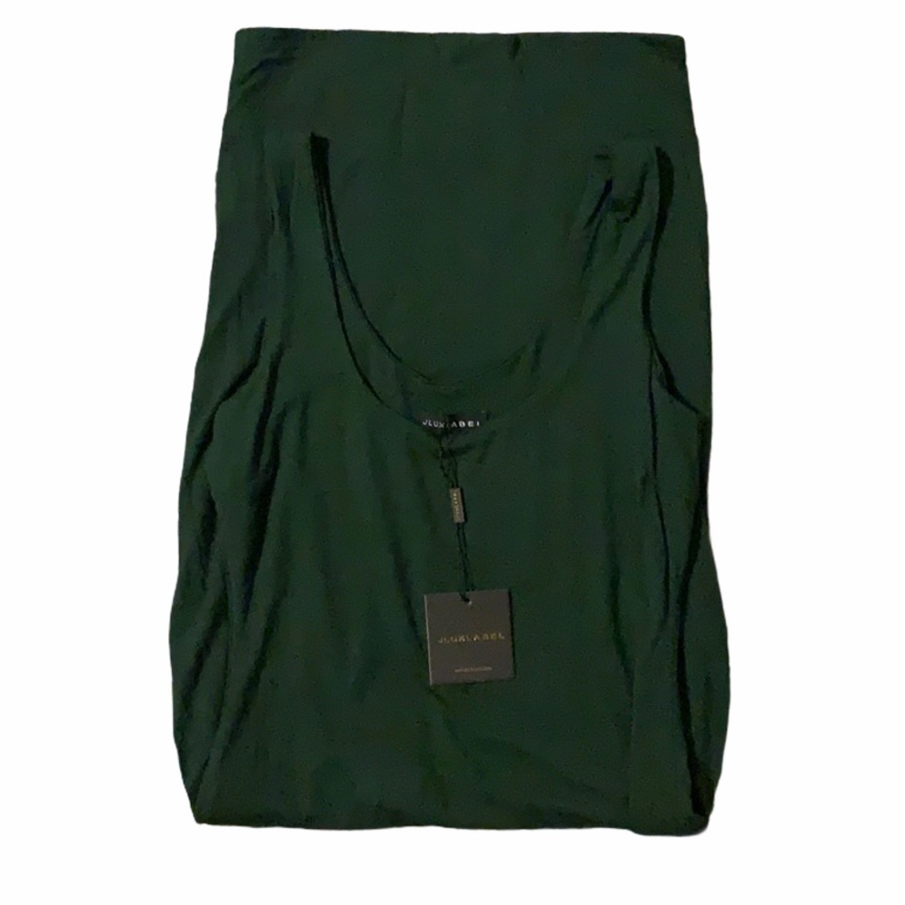NWT JLUXLABEL Hunter Green JLUXBASIX Tank Midi Dre